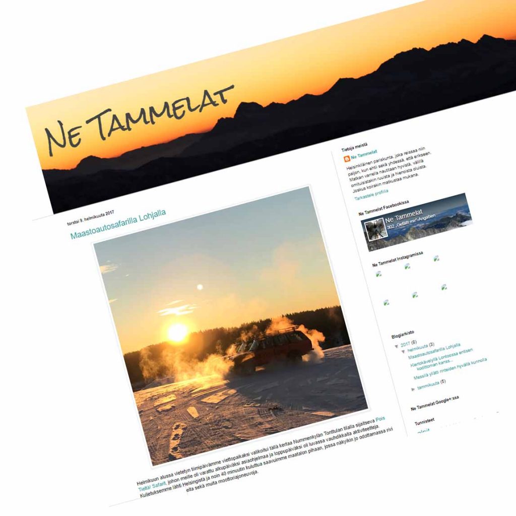 Blogialustan päivitys Bloggerista Wordpressiin 2 Ne Tammelat vanha blogi
