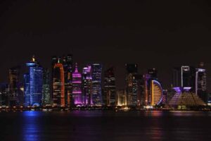Doha Qatar by night