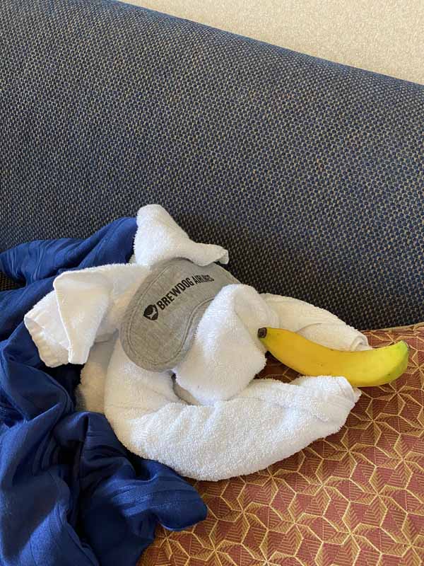 Jewel of the Seas Bilal pyyhe eläin koira towel animal Brewdog banana banaani