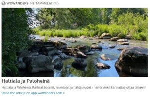 Wowanders Haltiala Paloheinä screenshot