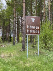 Hämeen Härkätien kyltti