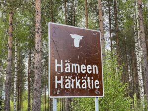 Hämeen Härkätien kyltti