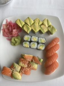 Sevrugan sushivalikoimaa
