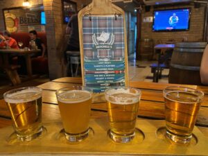 Oluttasting Mitchell's skottipubissa