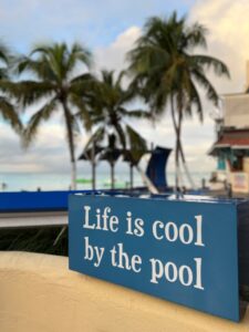 Life is cool by the pool
