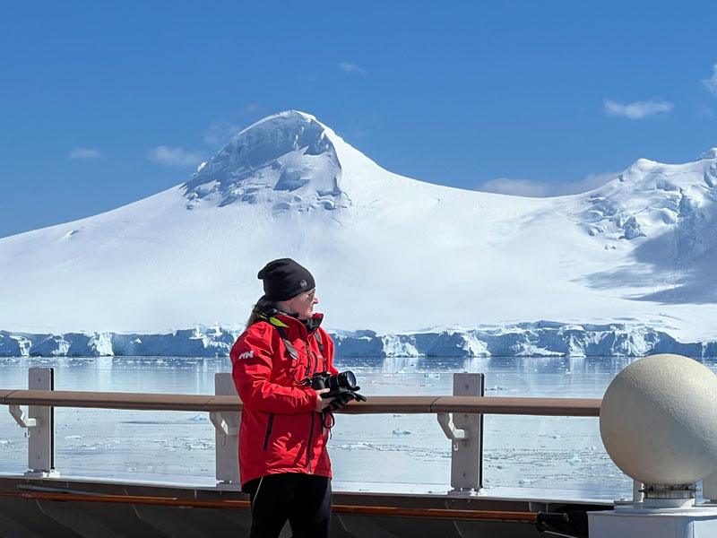Katri laivalla Antarktiksella