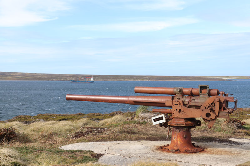 Falklandin sodan rannikkotykistöä