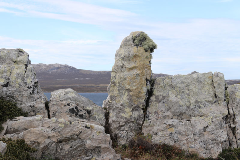 Falklandinsaarten kallioita