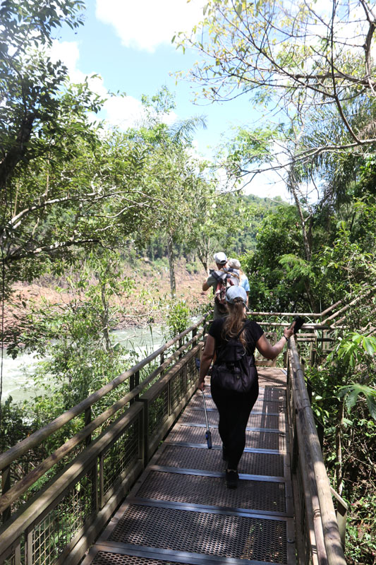 Kulkureittejä Iguassun luonnonpuistossa Argentiinassa