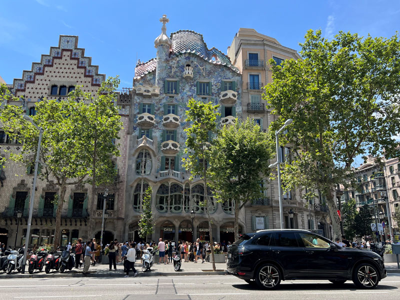 Casa Batllo - Gaudin suunnittelemia taloja Barcelonassa