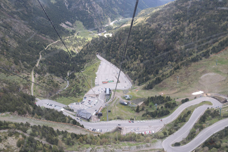 Köysirata-asema Andorrassa