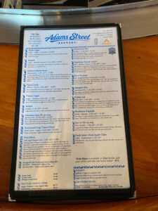 Adams Street Breweryn olutlista