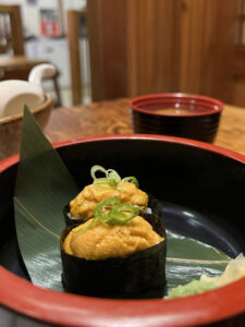 Uni-sushi on merisiiliä